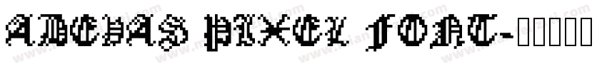 ADEVAS PIXEL FONT字体转换